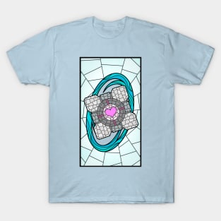 Portal Stained Glass (Blue) T-Shirt